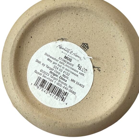 HEARTH & HAND Magnolia Stoneware Heart Mug Cream Coffee Cup Love Target - Picture 3 of 6